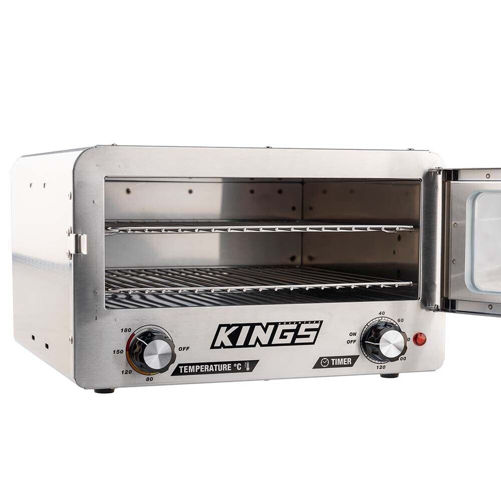 Adventure Kings 12V Electric Camping Oven Stainless Steel 180 C Max Temperature