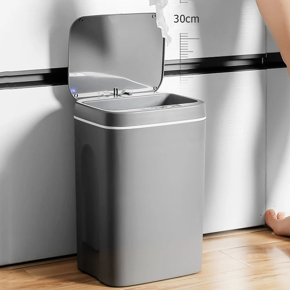 14L Intelligent Trash Can Automatic Smart Sensor Garbage Dustbin Home Electric Rubbish Waste Bin for Office Kitchen Bathroom