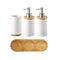 A Set of Ceramic Toothbrush Holder Cup Bathroom Lotion Containers Suitable for Family Hotel Bathroom Accessories