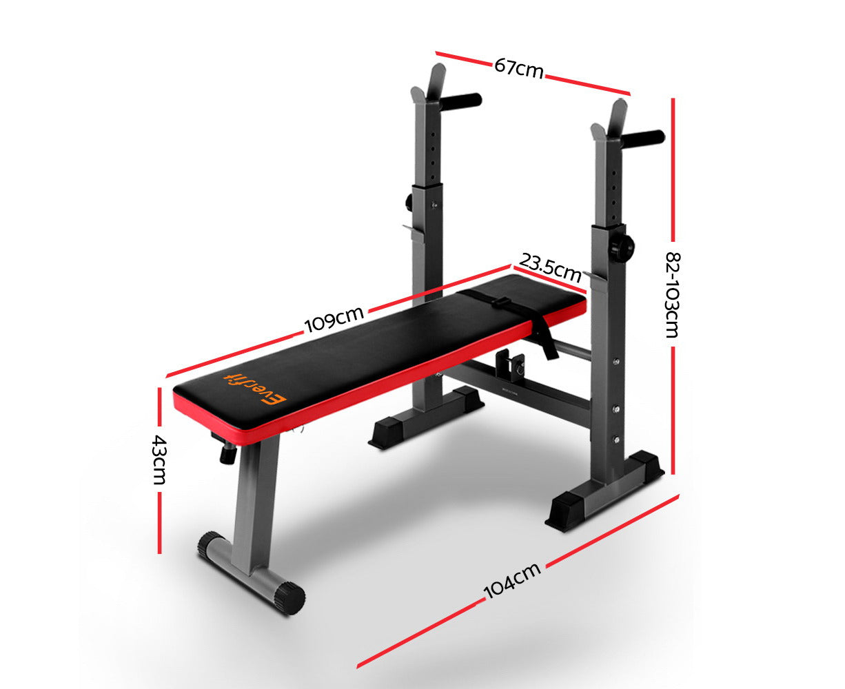 Weight Bench Squat Rack Bench Press Home Gym Equipment 200Kg