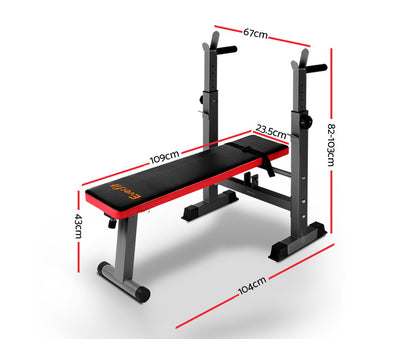 Weight Bench Squat Rack Bench Press Home Gym Equipment 200Kg